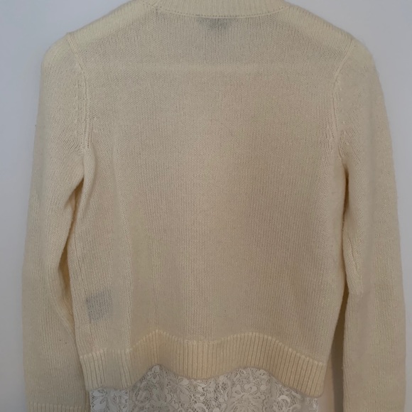 White Club Monaco sweater with lace - Picture 3 of 3